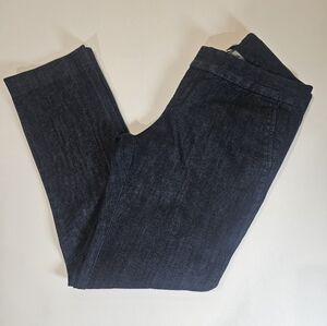 Gap‎ Chinos Womens Size 1 Dark Navy Blue Stretch Straight Leg Cropped Low Rise